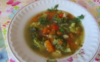 Broccoli soup with chicken: recipes